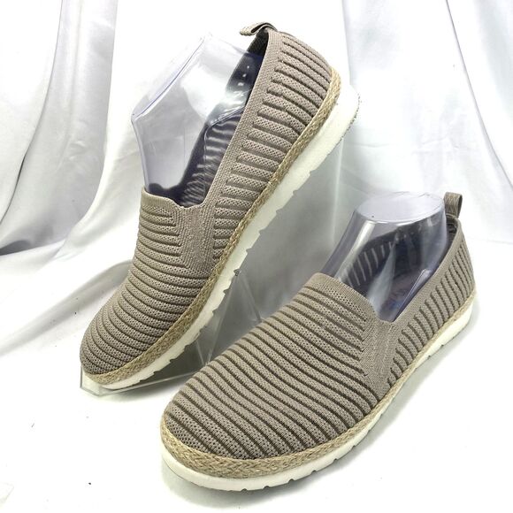 Skechers BOBS Womens Size 10 Espadrille Slip-On Comfort Taupe Memory Foam 113245 - Picture 1 of 10